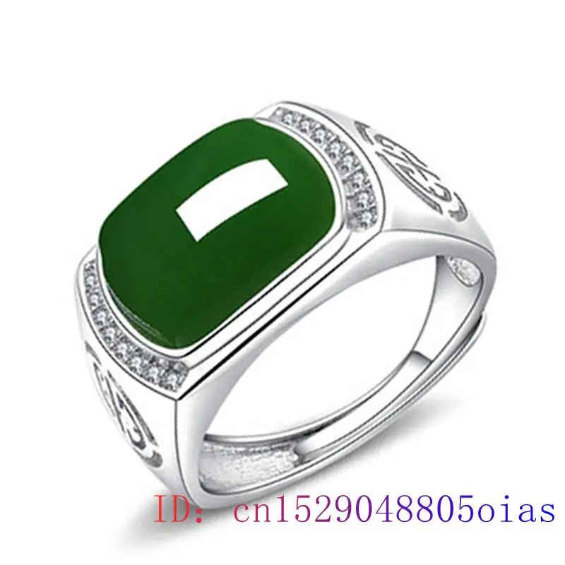 Jewelry Making With Stones - Green Jade Ring Gifts Fashion Men