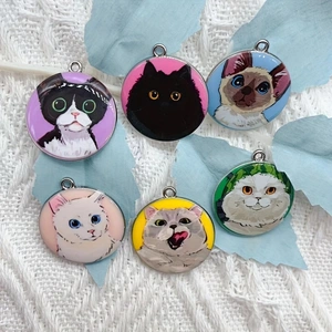 10pcs cartoon animal cat ename - Jewelry Making Necklaces recension och pris