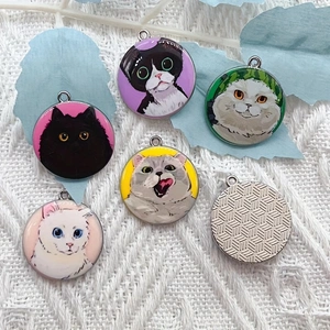 10pcs cartoon animal cat ename - Jewelry Making Necklaces recension och pris