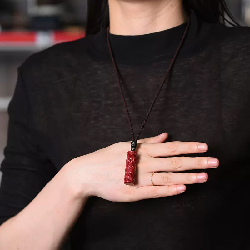 Luxury Red Cinnabar Chinese Zo - Jewelry Making With Stones recension och pris