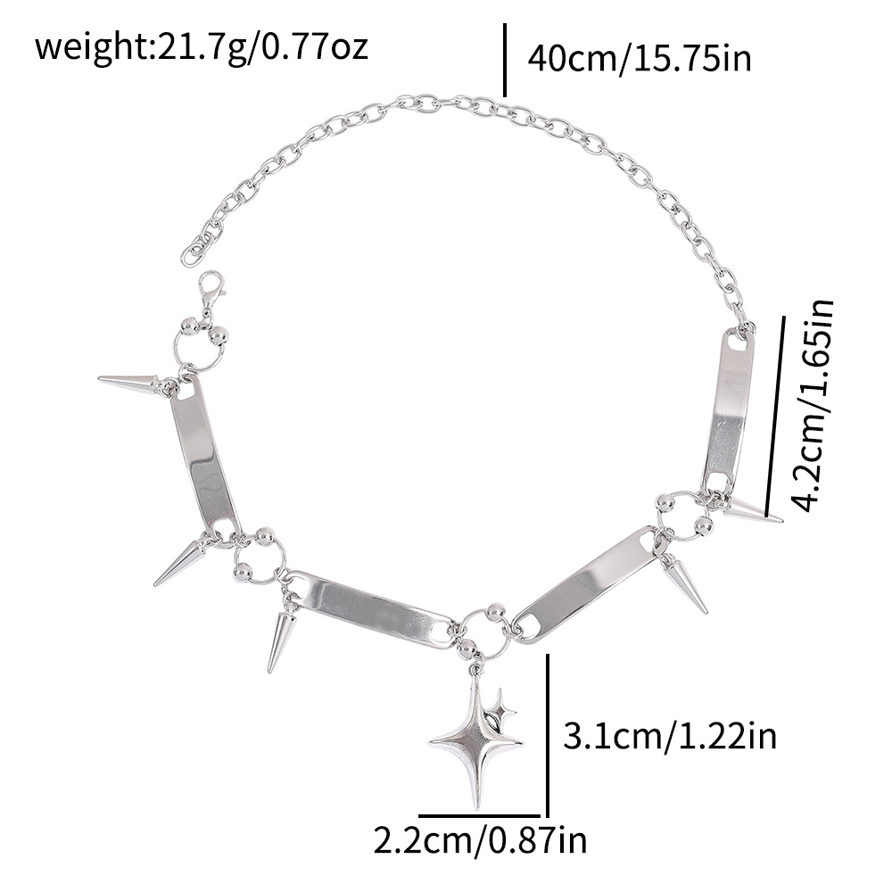 Punk Star Riveted Choker,Rock  - Jewelry Making Necklaces recension och pris