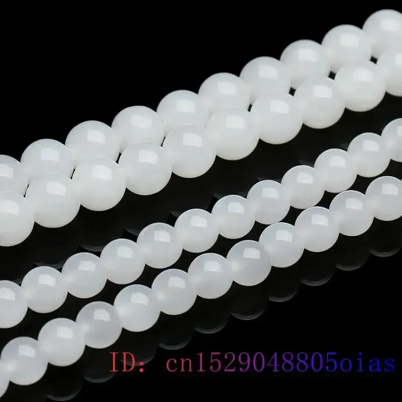 White Jade Beaded Necklace Bea - Jewelry Making With Stones recension och pris