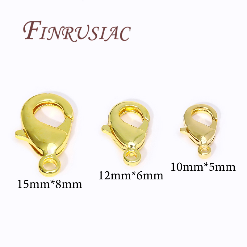 18K Gold Plated Lobster Clasps - Jewelry Making Class recension och pris
