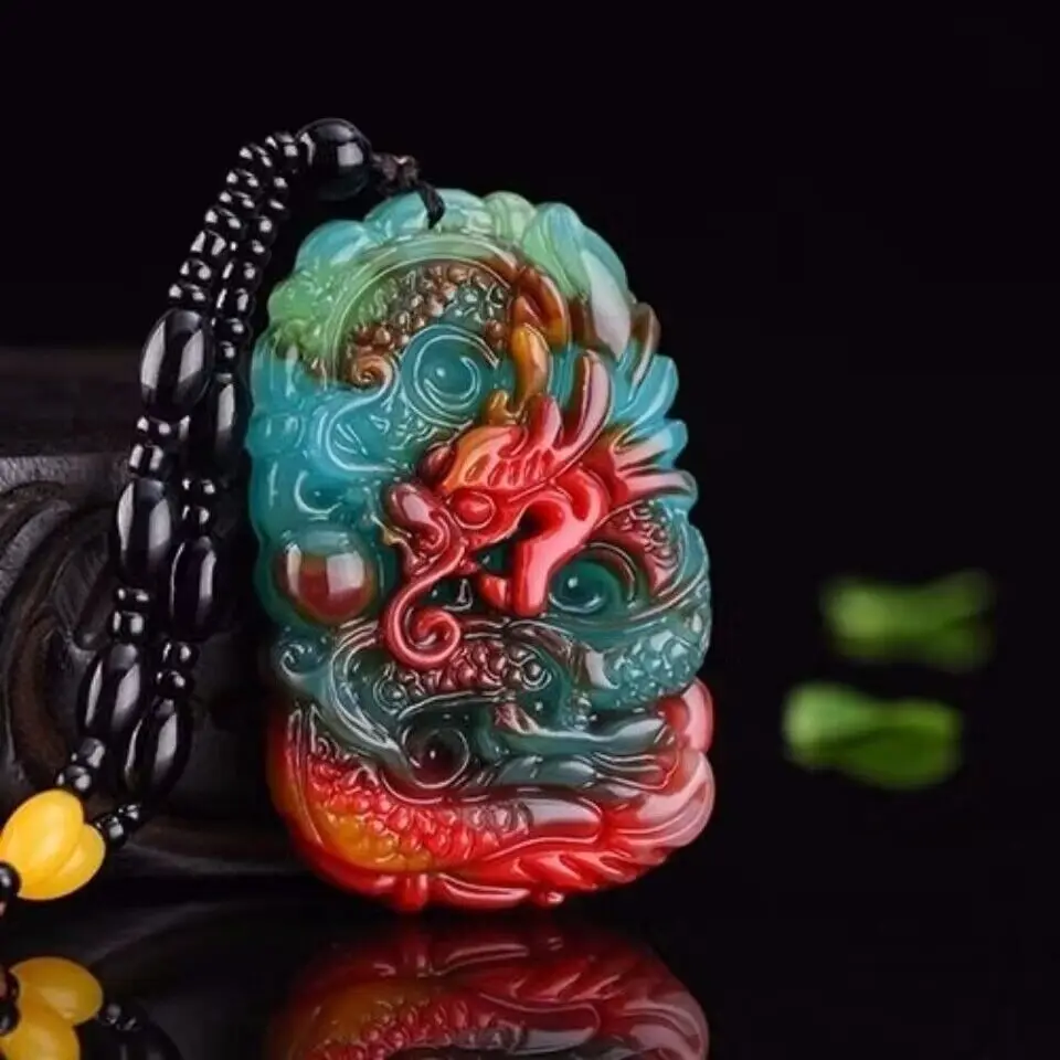 Real Jade Dragon Pendant Neckl - Jewelry Making Necklaces recension och pris