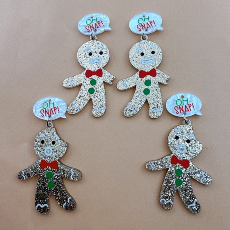 10pcs Cute Christmas Gingerbre - Jewelry Making Necklaces recension och pris