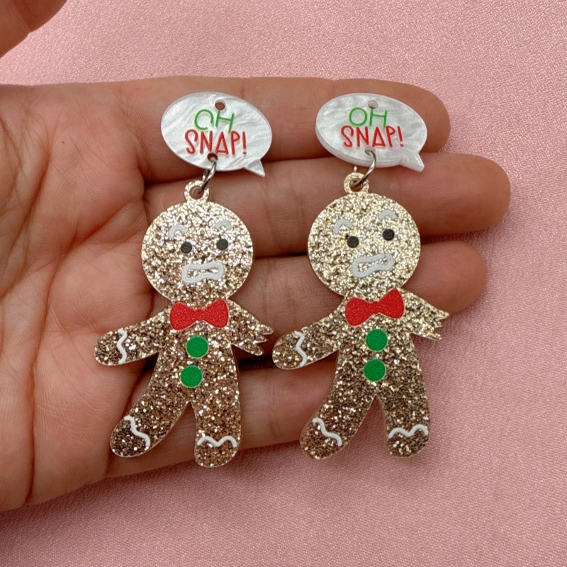 10pcs Cute Christmas Gingerbre - Jewelry Making Necklaces recension och pris