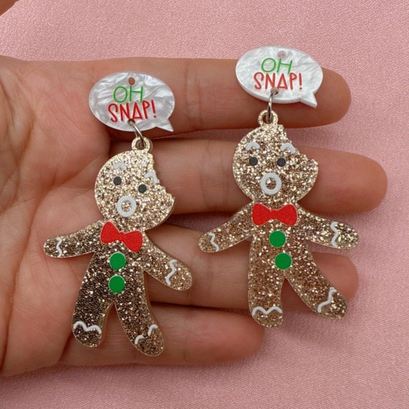 10pcs Cute Christmas Gingerbre - Jewelry Making Necklaces recension och pris