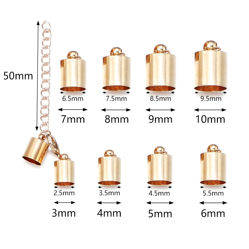 10Sets Leather Cord End Caps W - Jewelry Making Class recension och pris