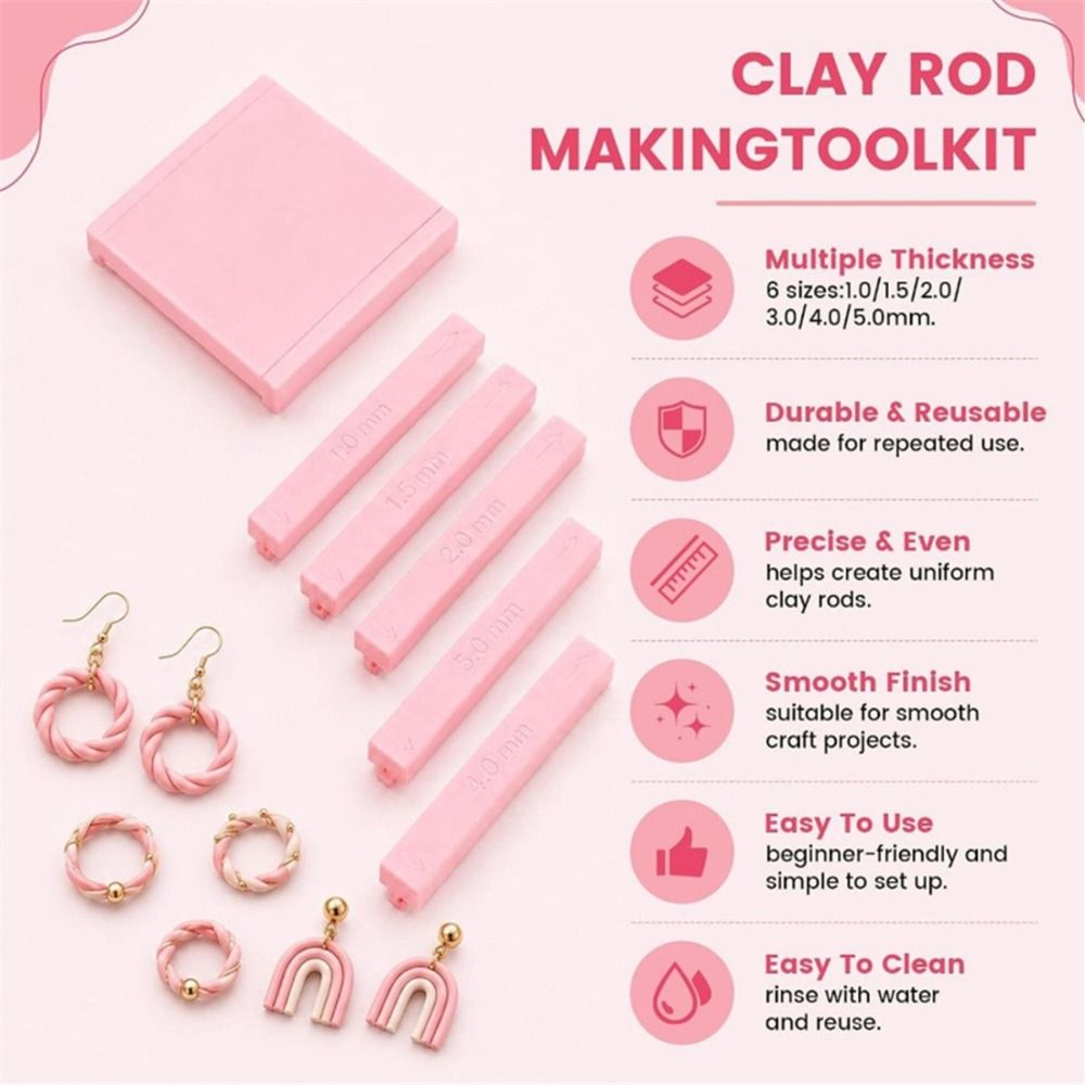 Plastic Clay Roller Guide Roll - Jewelry Making Guide recension och pris