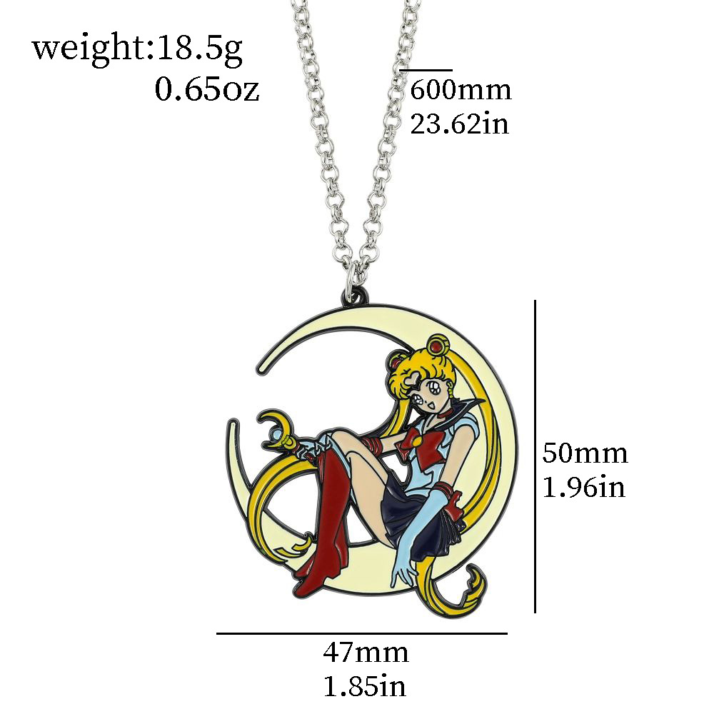 Sweet Anime Metal Enamel Neckl - Jewelry Making Necklaces recension och pris