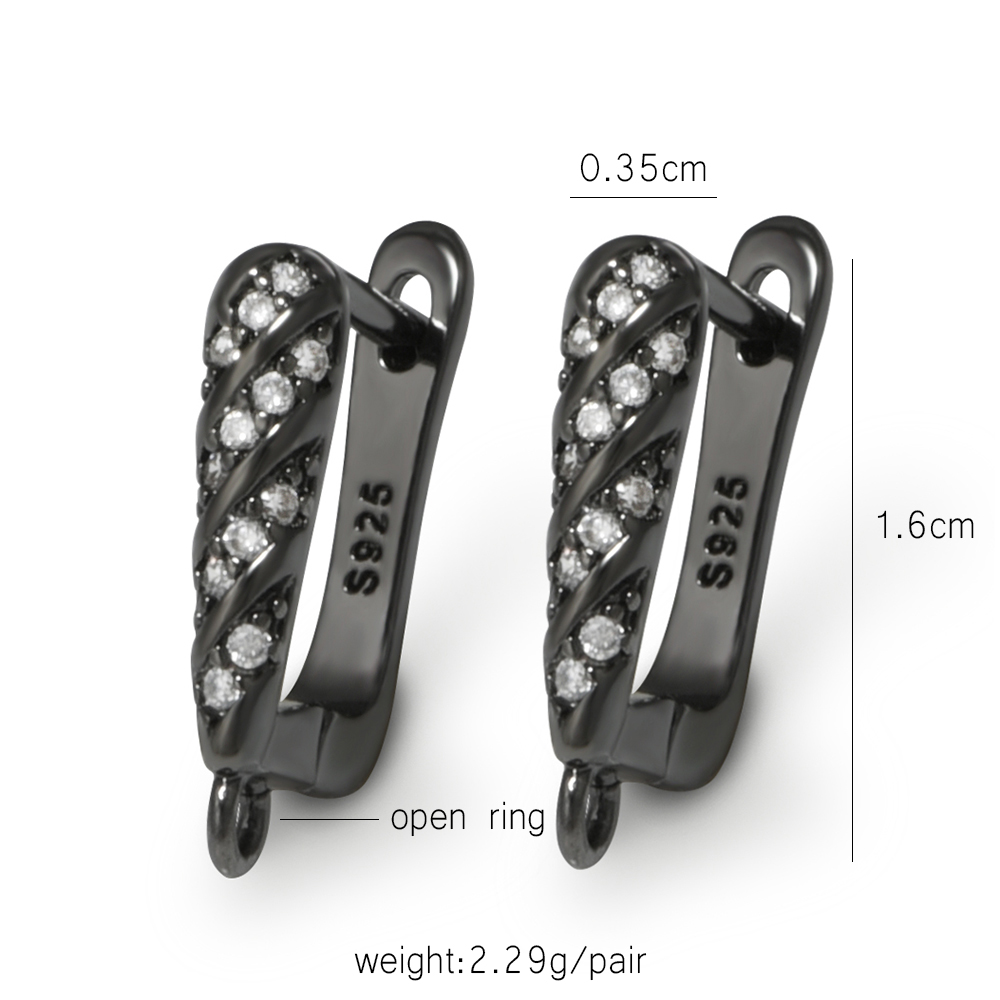 YANASI 1 Pair Gun Black  Brass - Jewelry Making Class recension och pris