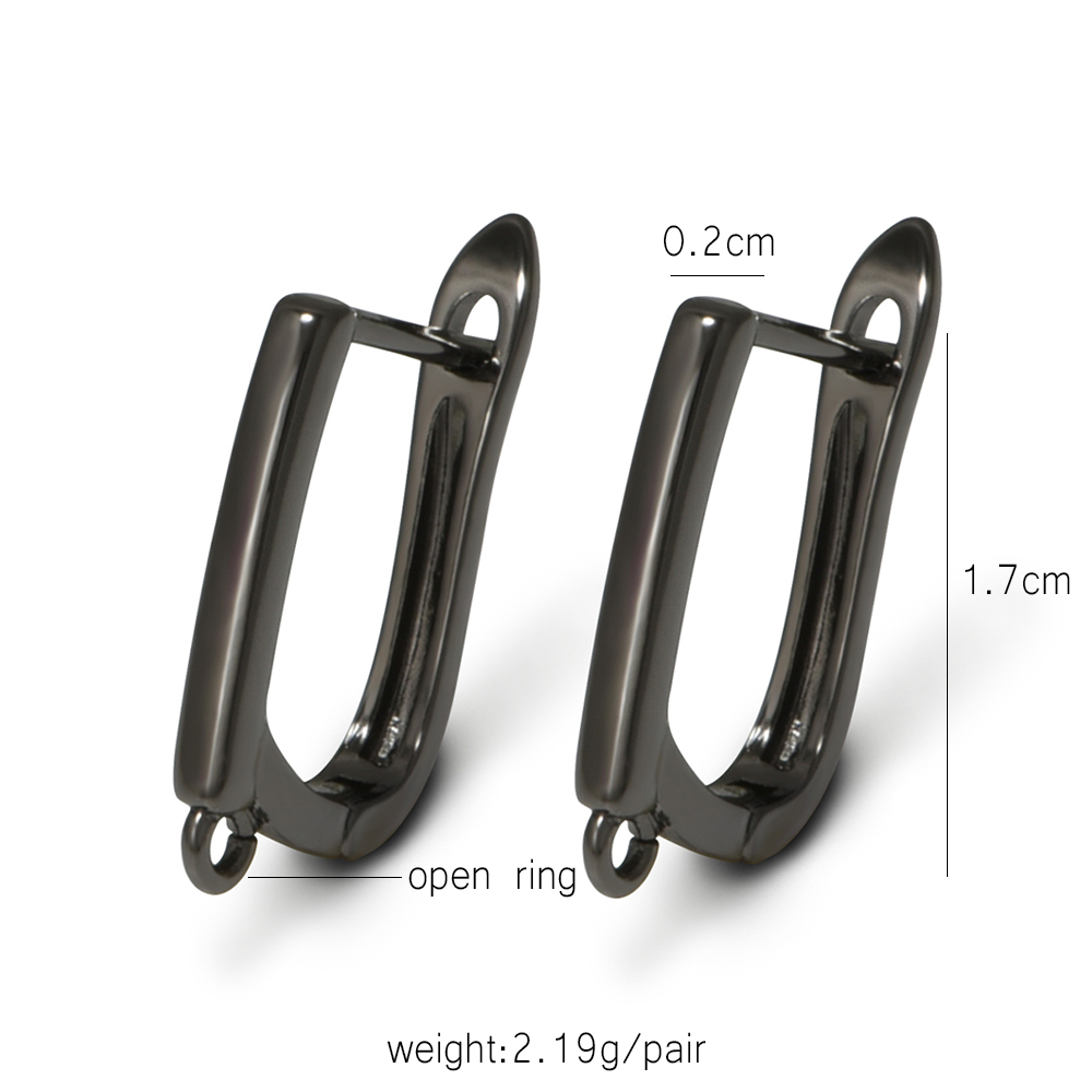 YANASI 1 Pair Gun Black  Brass - Jewelry Making Class recension och pris