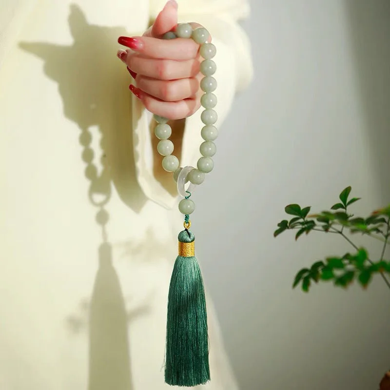 Green Jade Stone 12mm Beads Ta - Jewelry Making Necklaces recension och pris