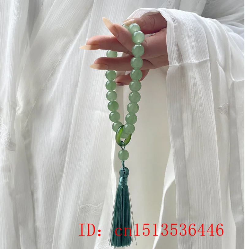 Green Jade Stone 12mm Beads Ta - Jewelry Making Necklaces recension och pris